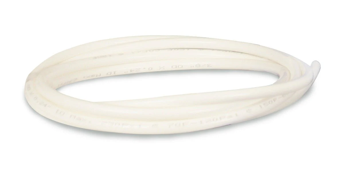 GrowMax Water PE Tubing, White, 3/8 Inch - 30 Feet