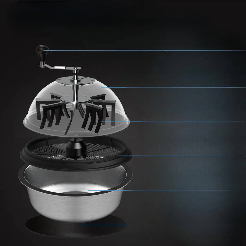 AC Infinity Bud Bowl Trimmer, Twist Spin Cut with Clear Visibility Dome, 16-Inch - Image 4