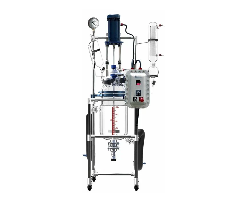Across International 10L Jacket Reactor W/ Explosion-Proof Motor & Controller 220V