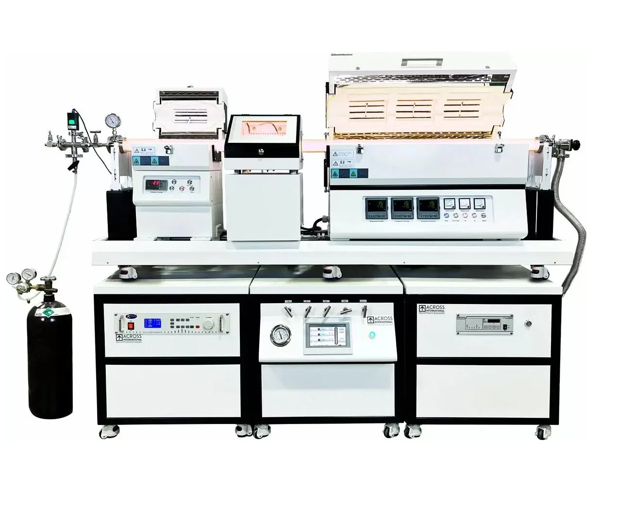 Across International 1200°C PE/CVD Furnace w/ RF Generator, Gas Mix & Pumping System