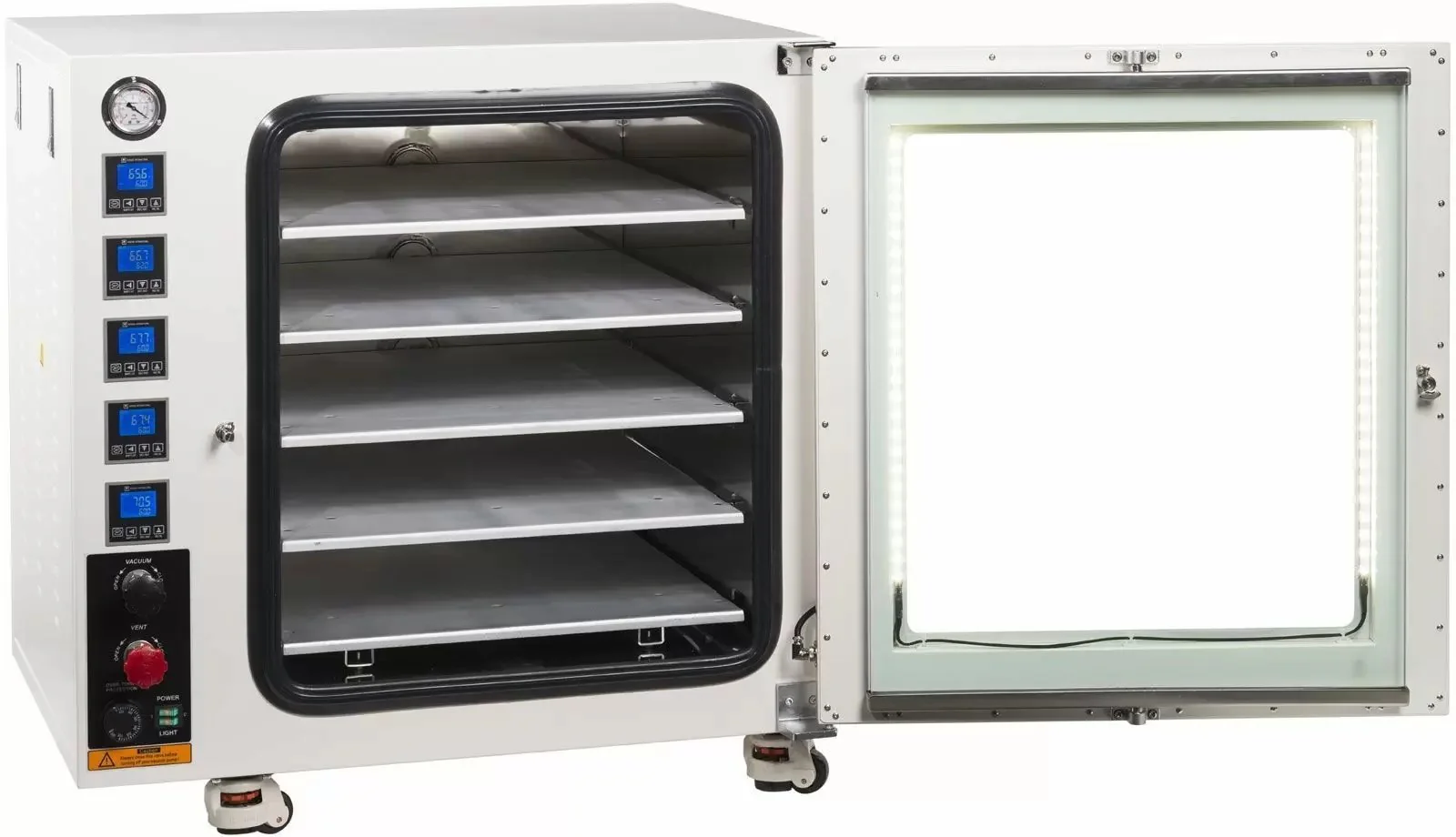 Across International 250C UL 18 Shelf Max 7.5 CF 5 Sided Heating Vacuum Oven 220V - Image 2