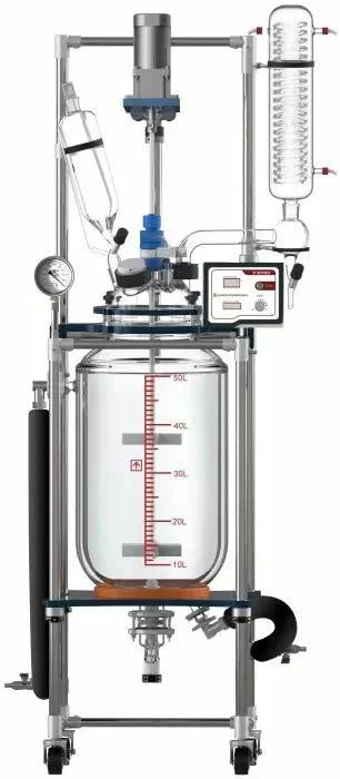 Across International Ai 50L Single Or Dual Jacketed Glass Reactor Systems - Image 2