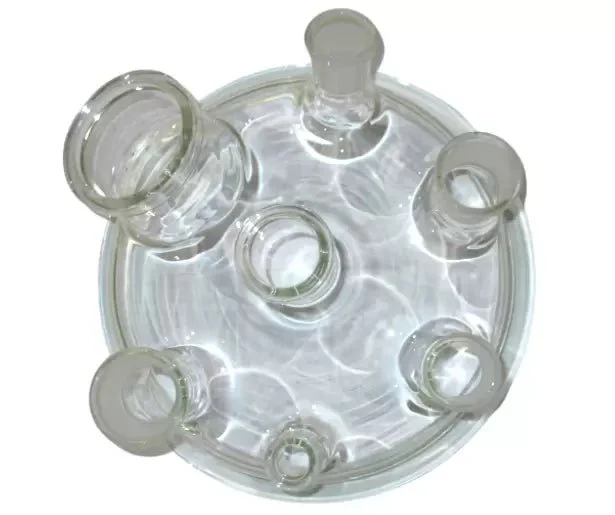 Across International 150L Single Jacketed Glass Reactor With Air Motor - Image 2