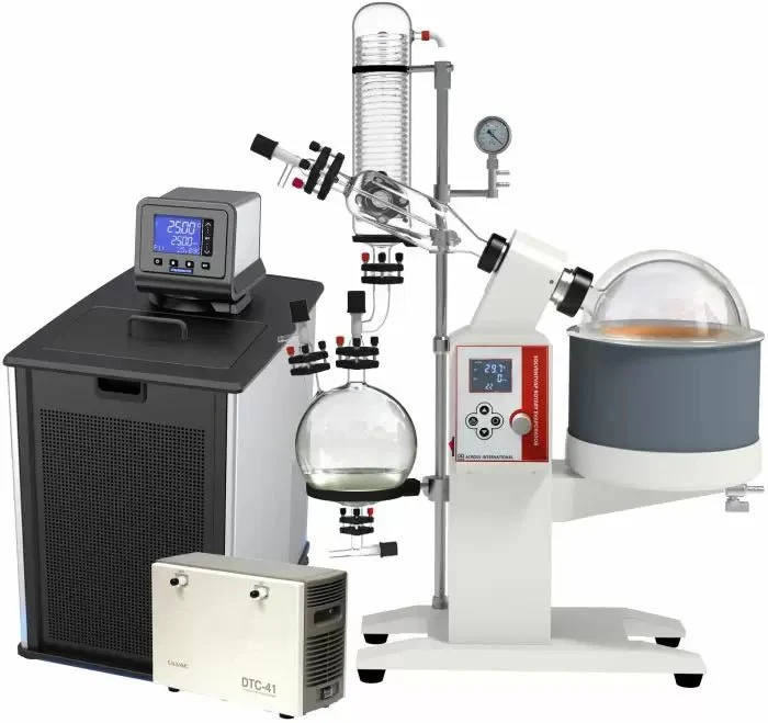 Across International 5L SolventVap Rotary Evaporator W/ PolyScience AD Chiller, ULVAC PTFE Pump 110V