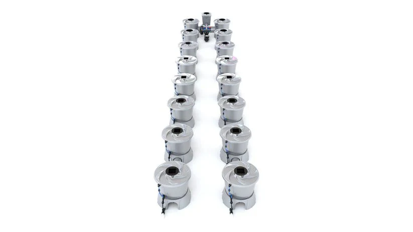 Alien Hydroponics V-System 16 Pot 2 Row Kit - Image 2