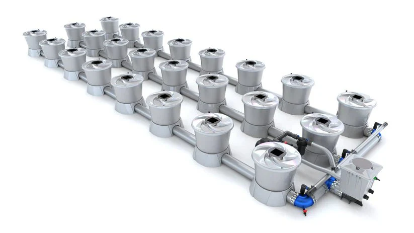 Alien Hydroponics V-System 24 Pot 3 Row Kit - Image 3