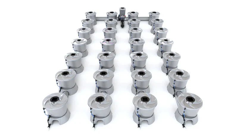 Alien Hydroponics V-System 28 Pot 4 Row Kit - Image 2