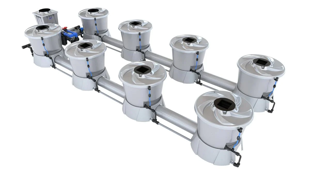 Alien Hydroponics V-System 8 Pot 2 Row Kit - Image 3