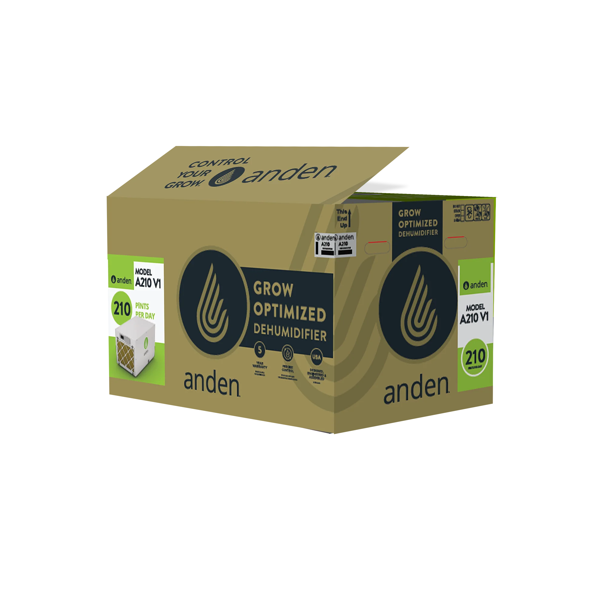 Anden A210V1 Industrial Grade Dehumidifier 210 Pint 240V - Image 5