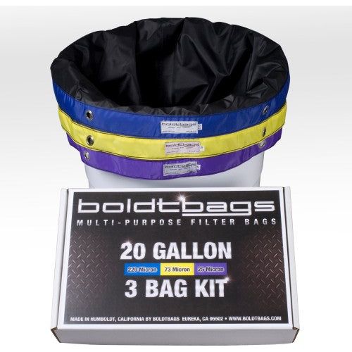 Boldtbags Classic Extraction Bags 20 Gallon - 3 Bag Kit