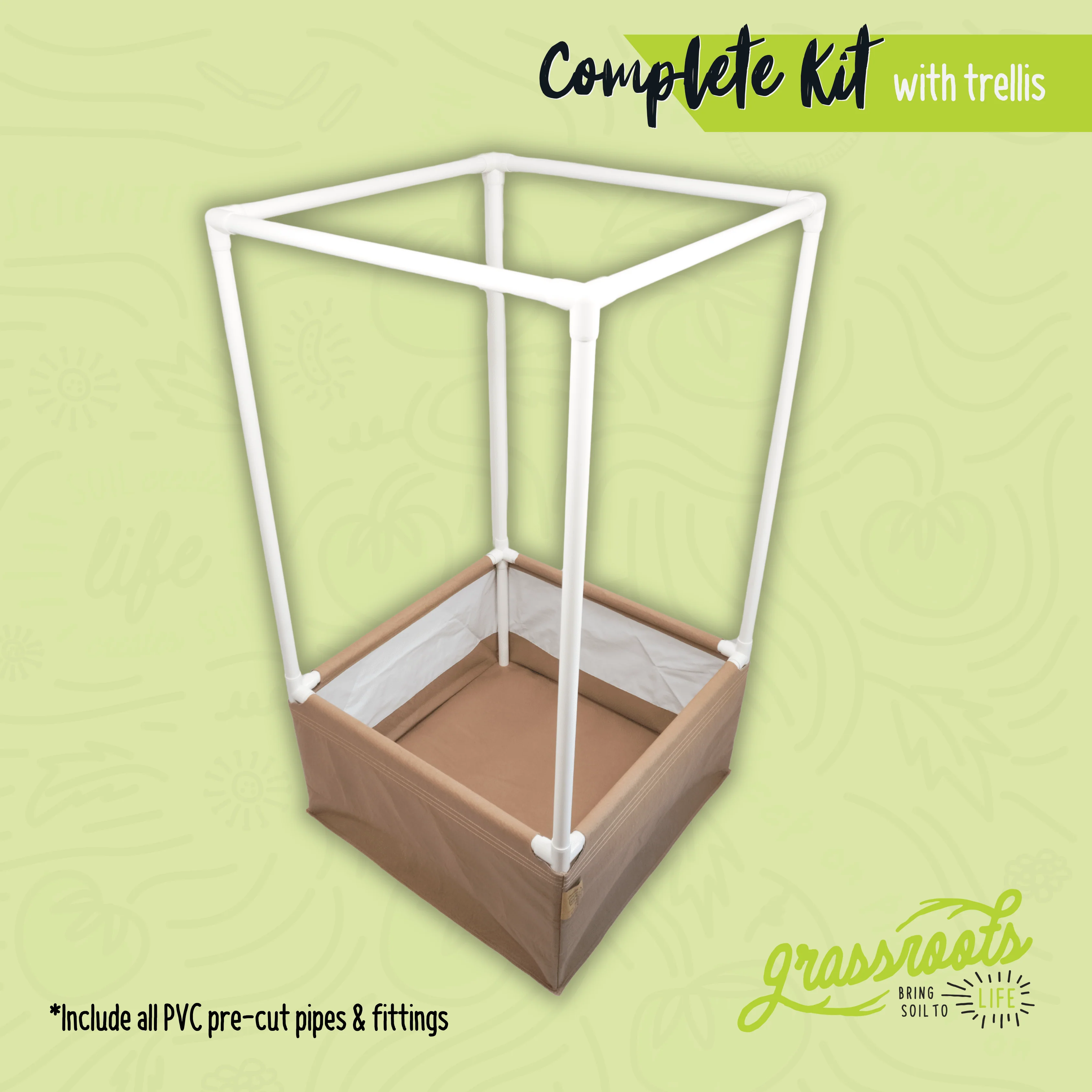 Complete Kit Living Soil Fabric Bed - Image 8
