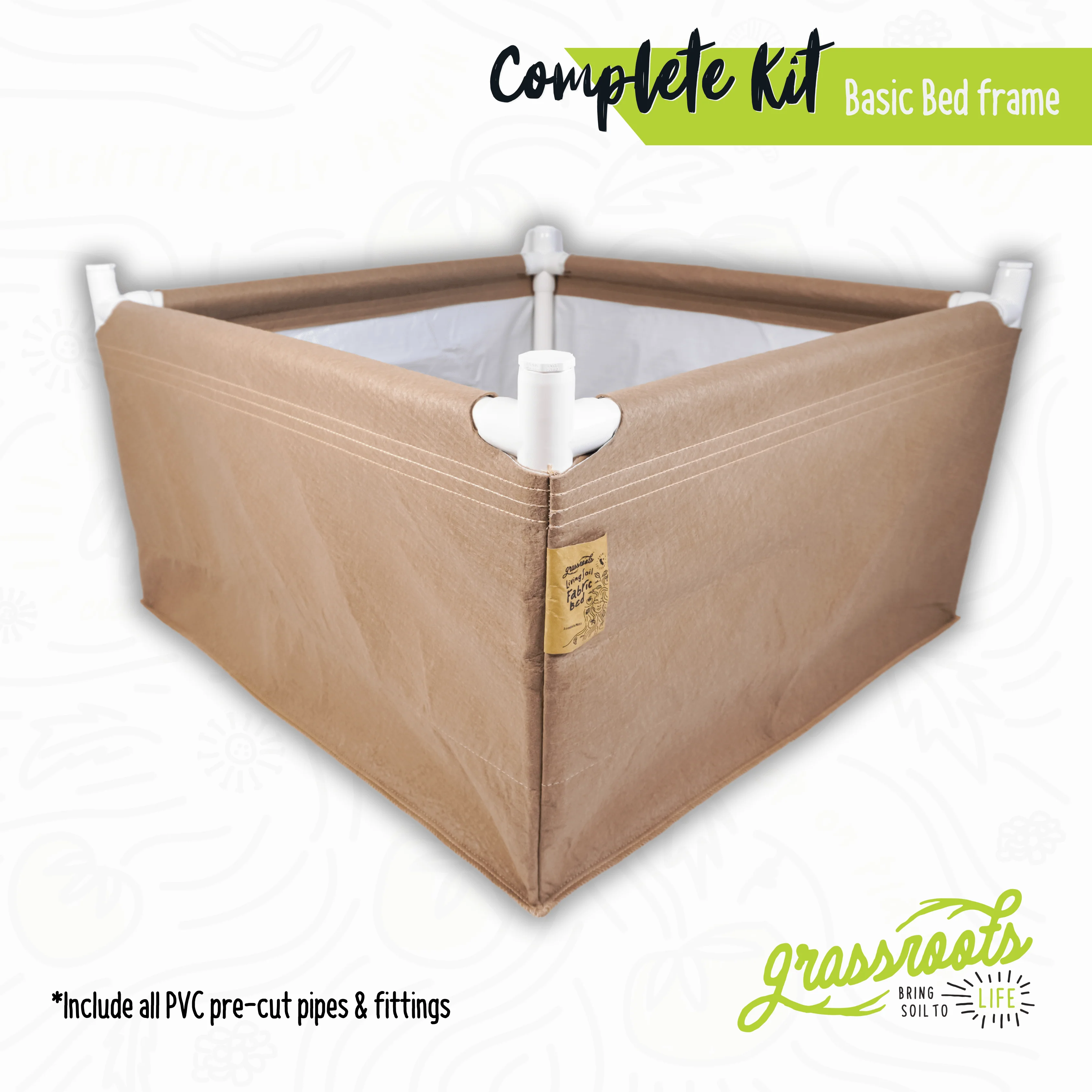 Complete Kit Living Soil Fabric Bed - Image 9