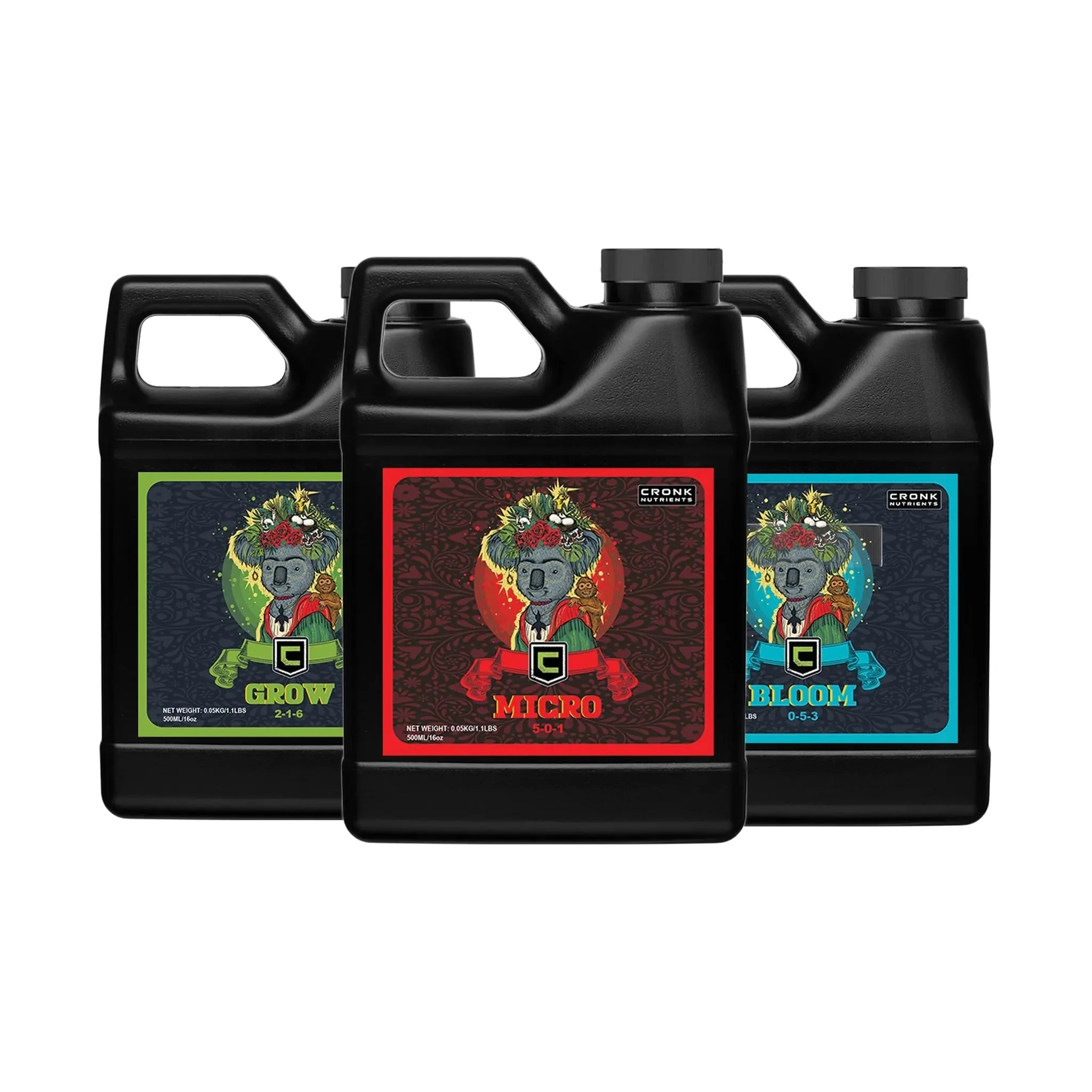 Cronk Nutrients 3-Part Base Kit  Micro, Grow, Bloom - Image 8