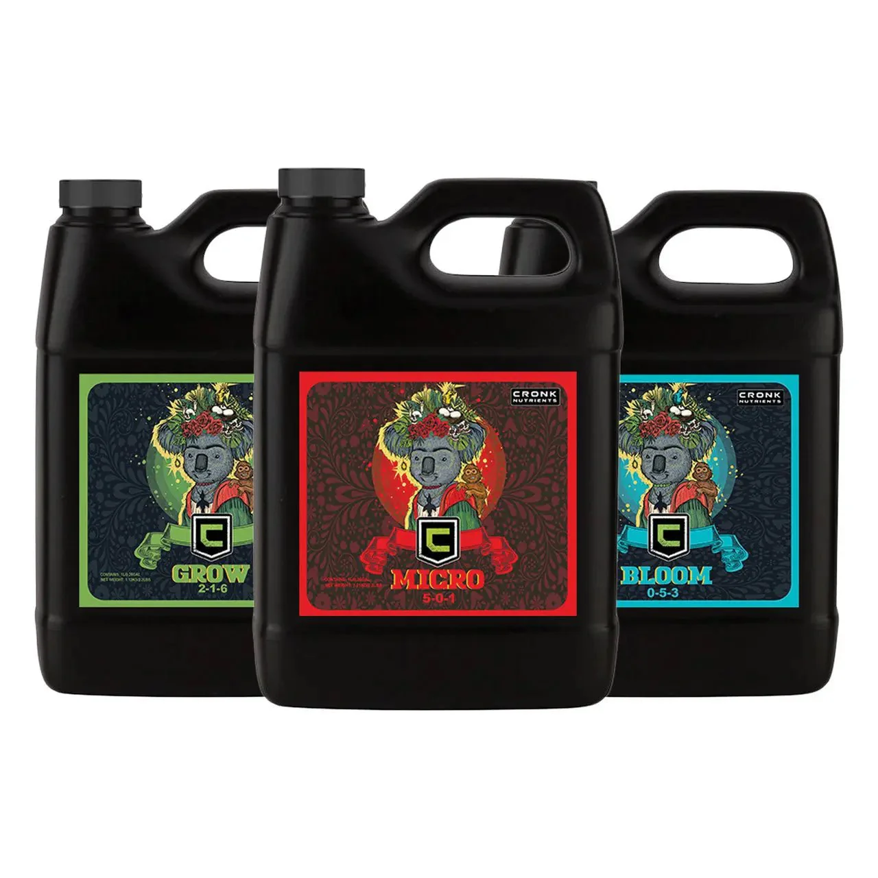 Cronk Nutrients 3-Part Base Kit  Micro, Grow, Bloom - Image 9