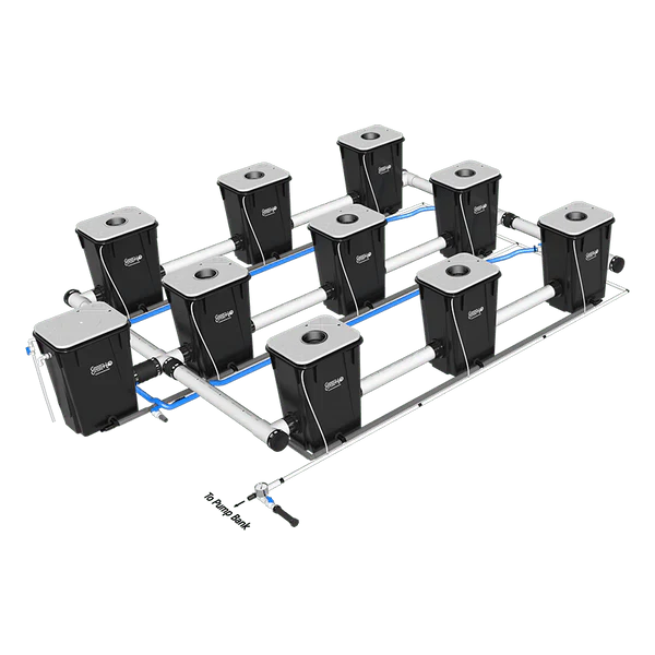 Current Culture H2O Under Current RDWC Hydroponic System - 13 Gallon, 40" Spacing - Image 7