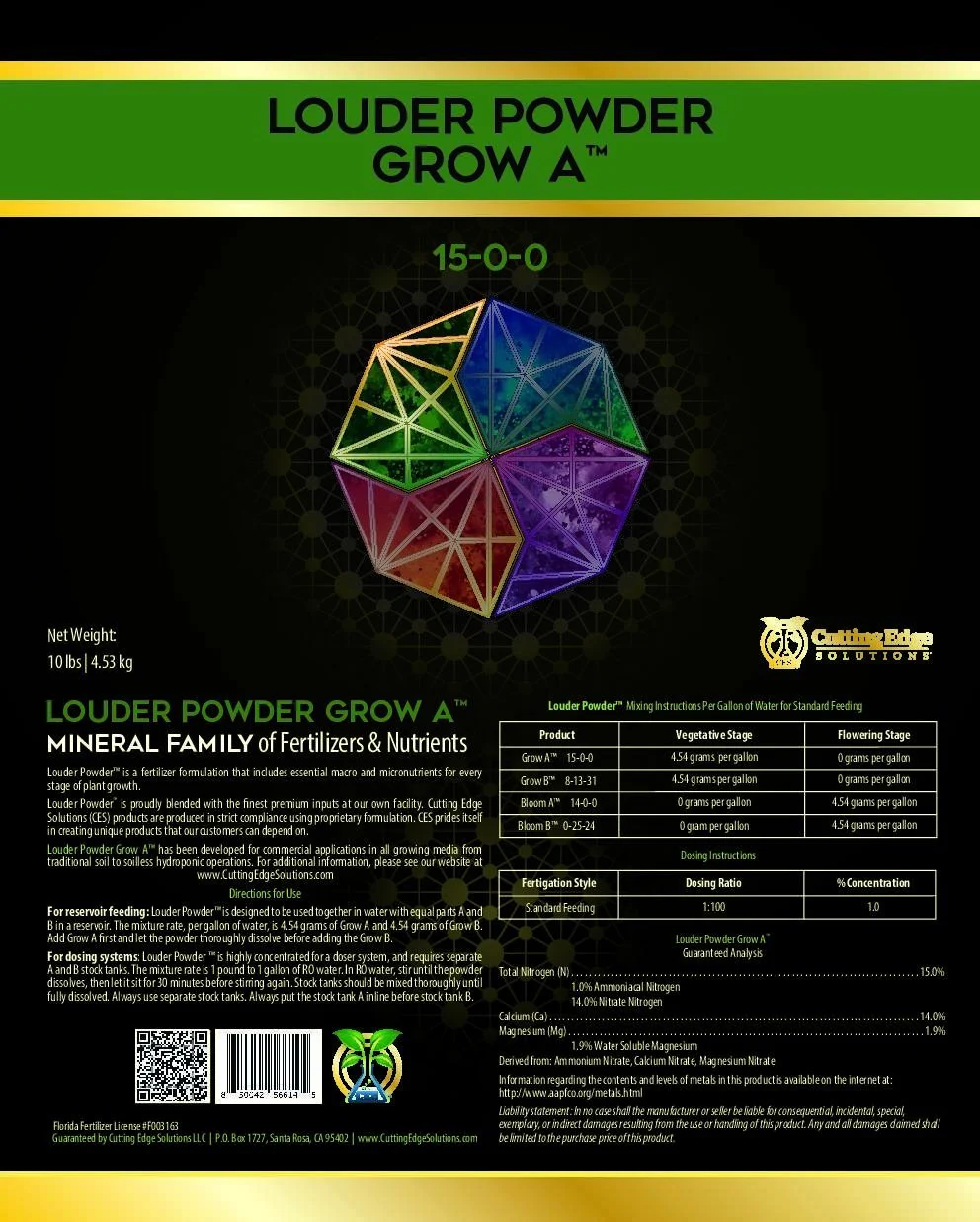 Cutting Edge Solutions Louder Powder Grow A (15-0-0) - Image 3