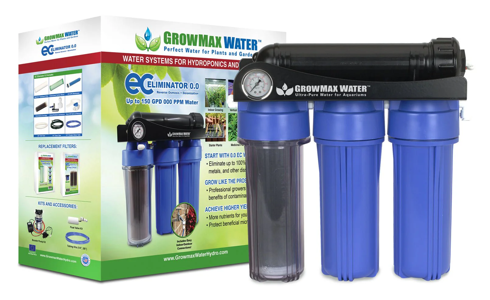 GrowMax Water EC Eliminator 150 GPD Reverse Osmosis Water Filtration - Image 5