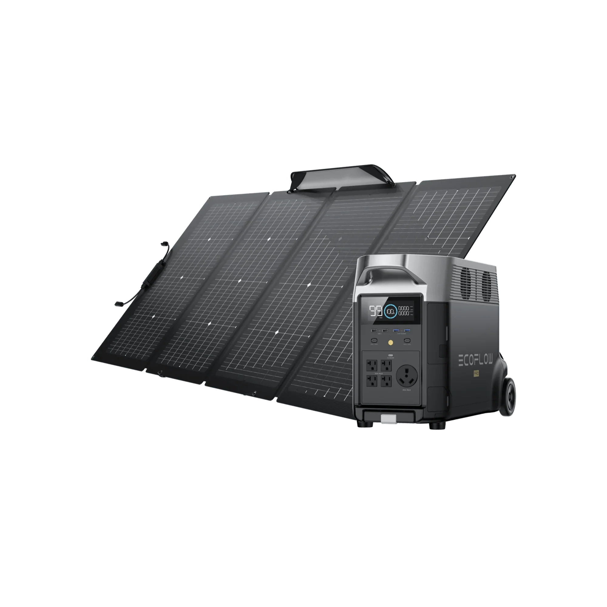 EcoFlow DELTA Pro Portable Solar Generator + Free 220W Solar Panel