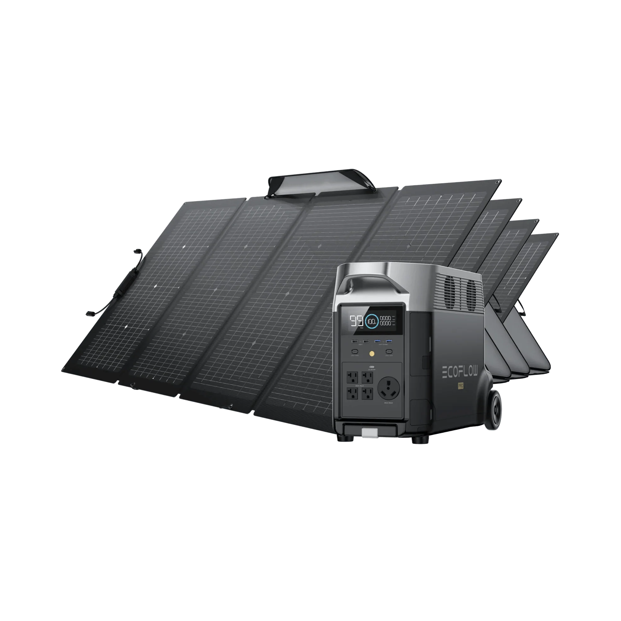 EcoFlow DELTA Pro Portable Solar Generator + Free 220W Solar Panel - Image 4