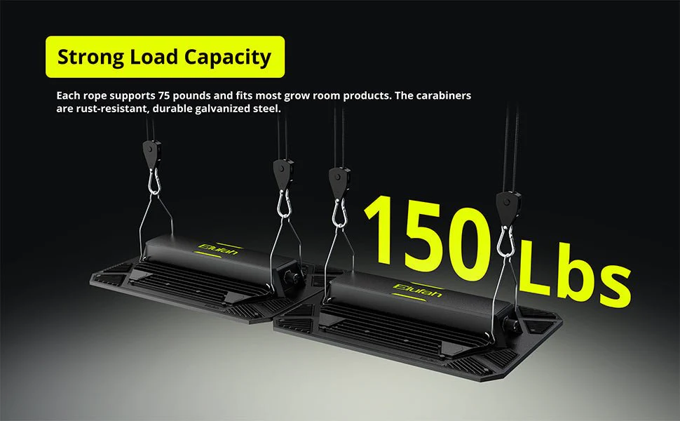 Elufah 12-Pack 1/8" Tie-Down Ratcheting, 10ft Adjustable Length Rope Hanger - Image 10