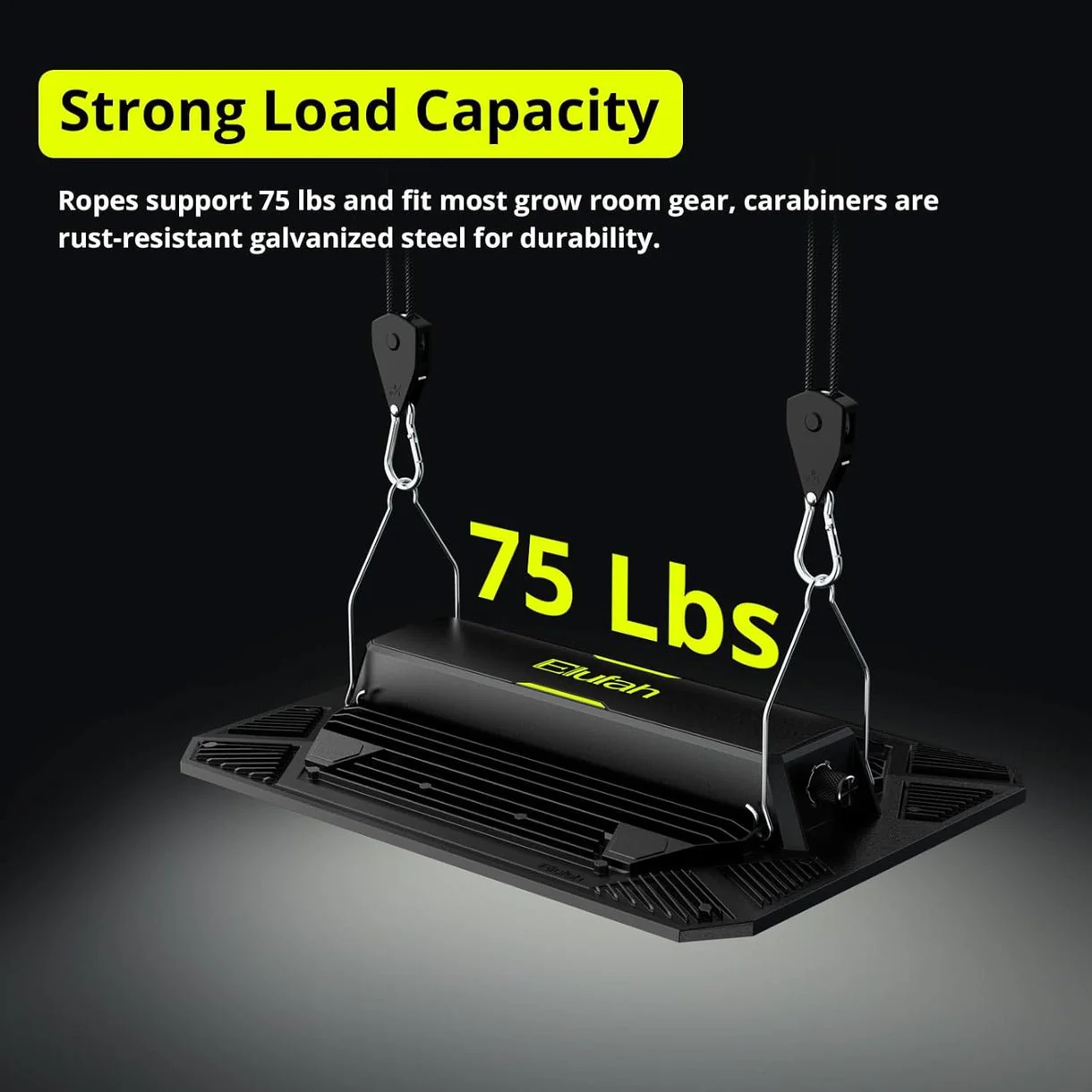 Elufah 12-Pack 1/8" Tie-Down Ratcheting, 10ft Adjustable Length Rope Hanger - Image 6