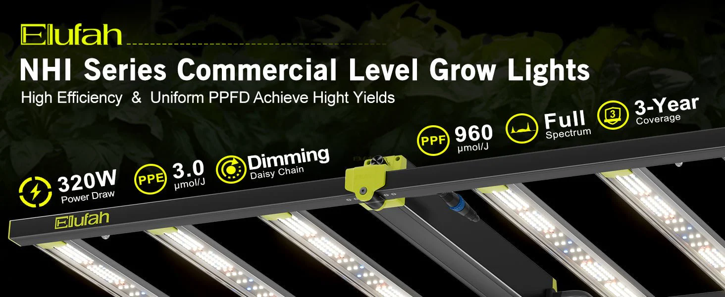 Elufah NHI3200-24 320 Watt LED Grow Light 2x4 Commercial - Image 11