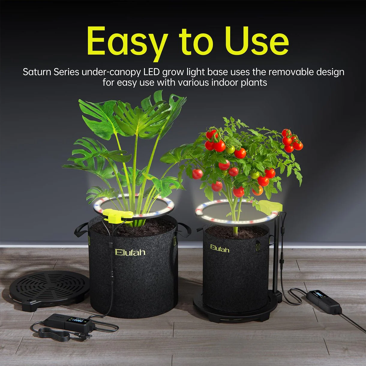 Elufah Saturn240 24 Watt Under Canopy LED Grow Light | 1 Ring Light - Image 9