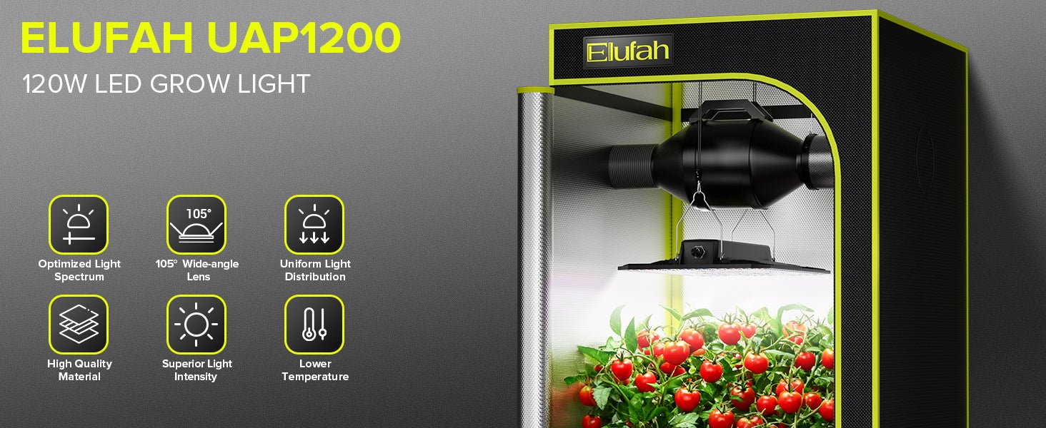 Elufah UAP1200 120 Watt LED Grow Light 2x2 ft - Image 9