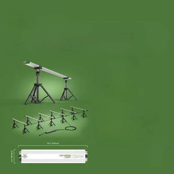FloraFlex 6-Bar 720 Watt Full Spectrum Under-Canopy LED Grow Light - Image 4