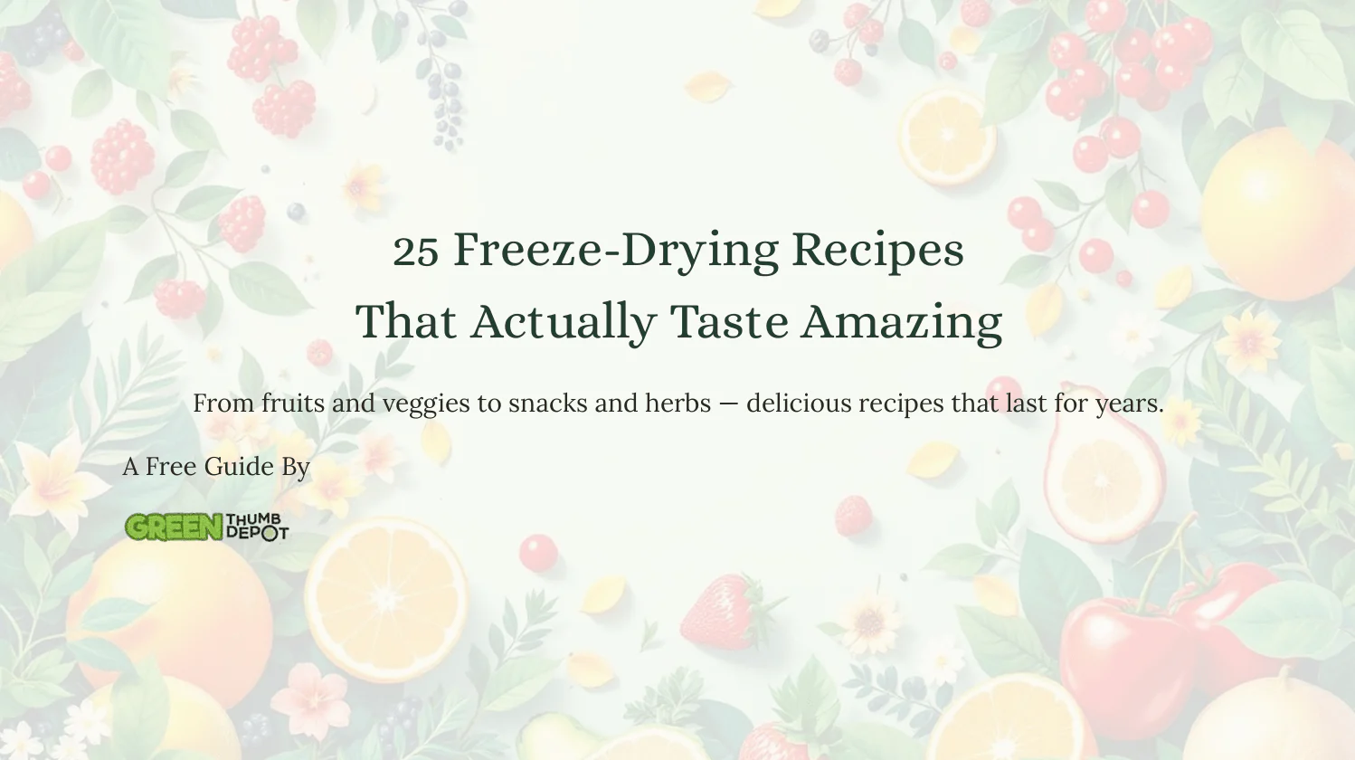 Freeze Dryer Guide