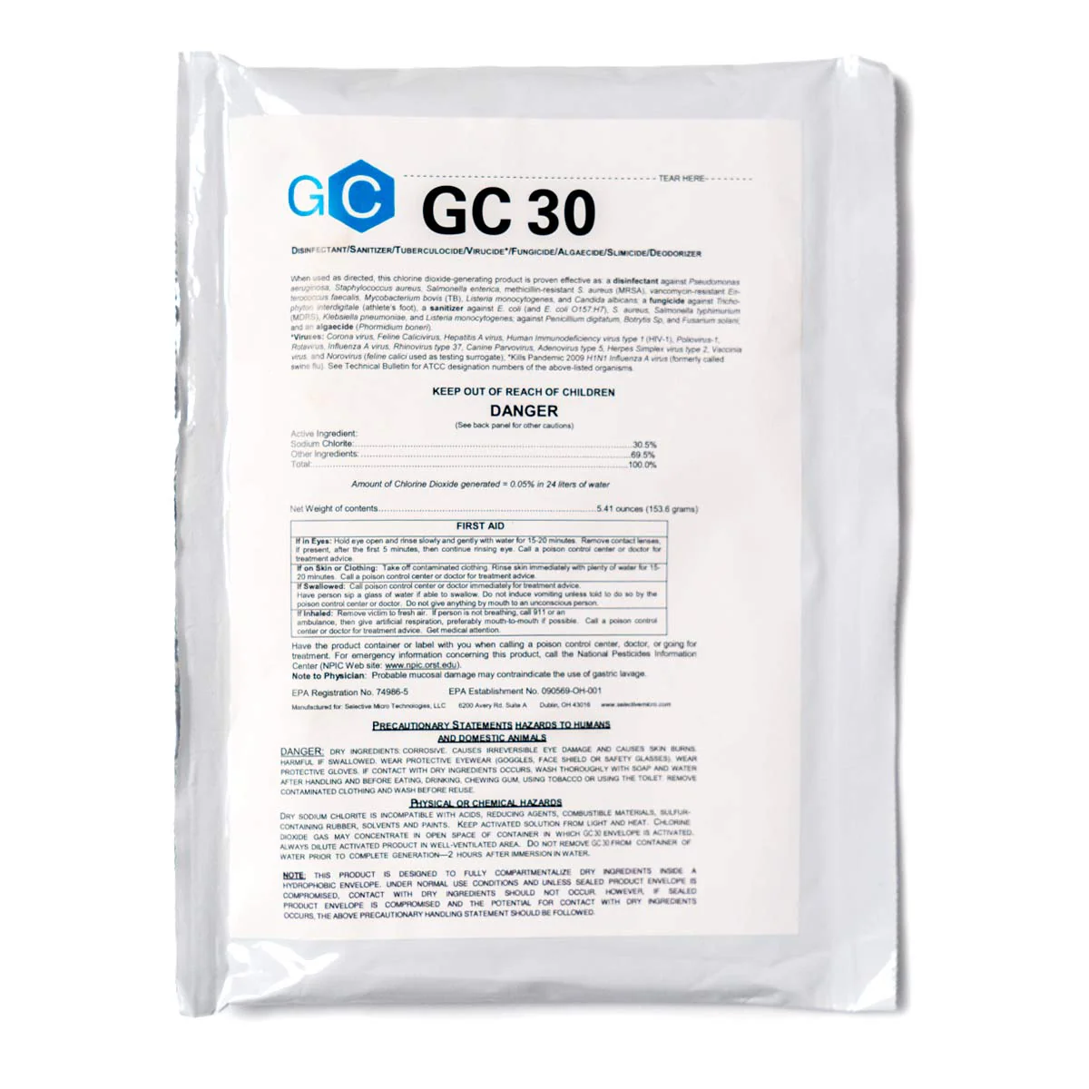 Gard'n Clean GC-30 Liquid Disinfectant (30 Gallons at 100 ppm)