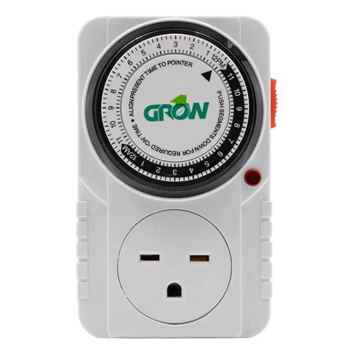 Grow1 240V Single Outlet Mechanical Timer