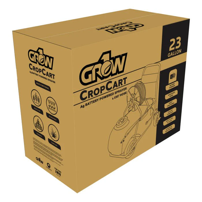 GROW1 CropCart 23 Gallon Ag Cart Sprayer 150ft Hose - Image 3