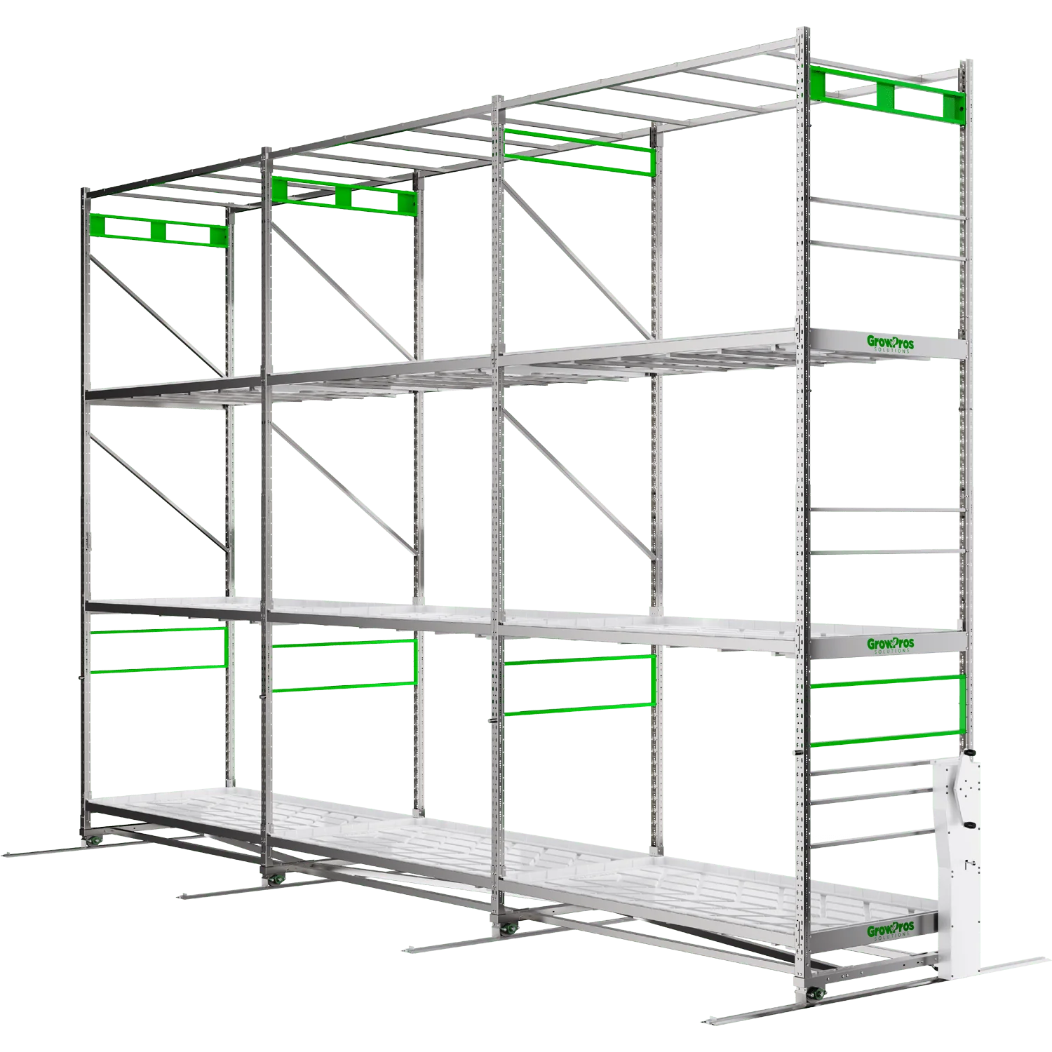 GrowPros Solutions 3-Tier Rolling Rack