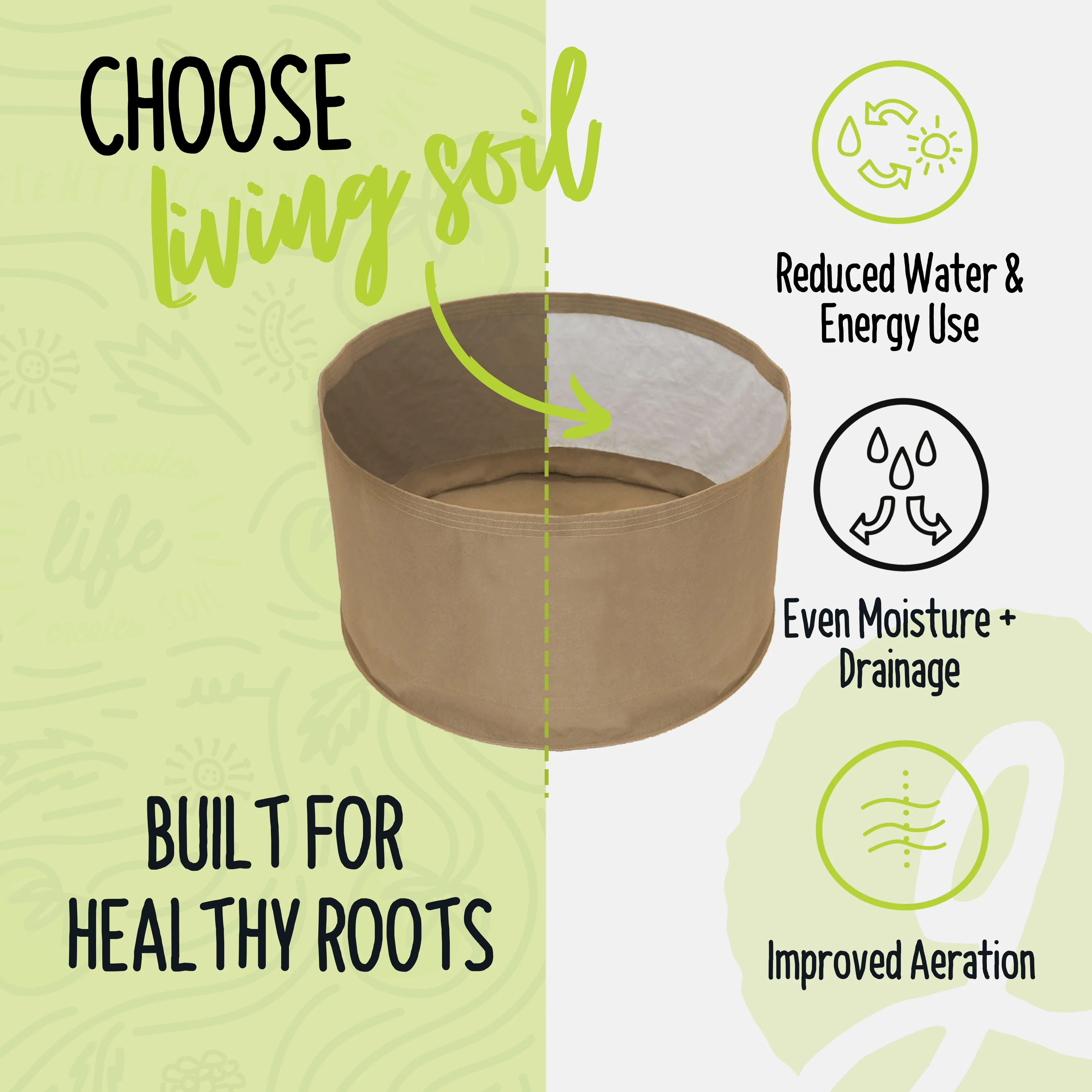 Living Soil Fabric Pot - Image 2