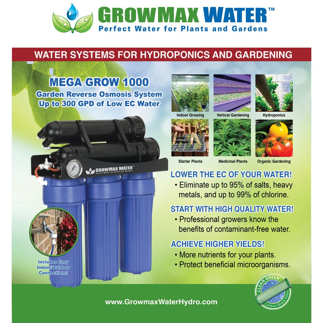 GrowMax Water Mega Grow 1000 GPD Reverse Osmosis Water Filtration System - Image 8