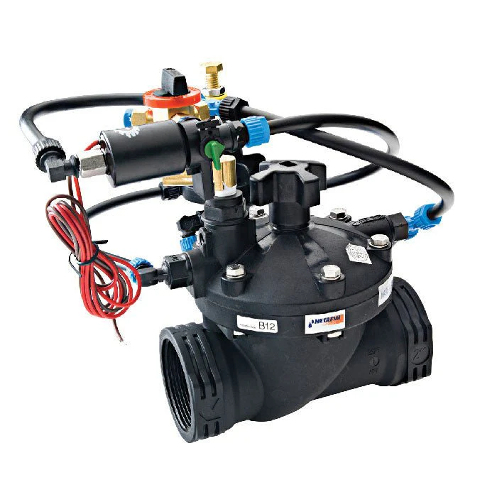 Netafim Series 80 3-Way Press Reducing Electric Globe Control Valve, 2 Inch