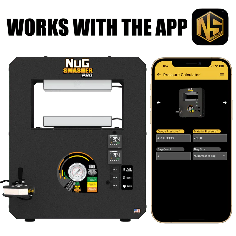 NugSmasher Pro 20 Ton Rosin Press Starter Pack - Image 3