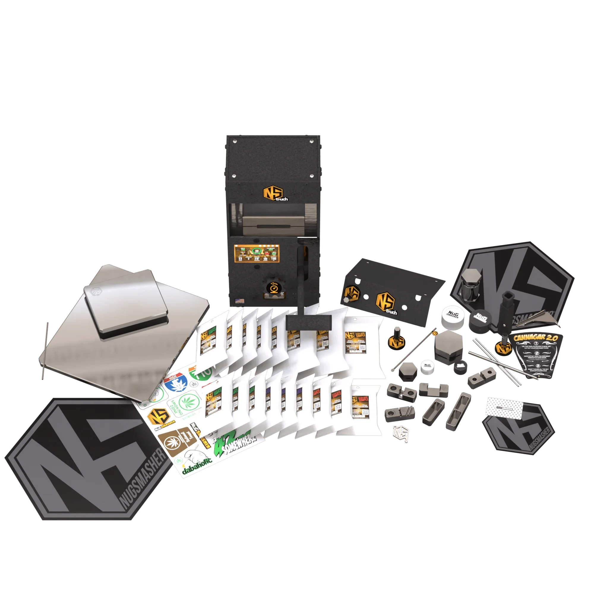 NugSmasher Touch 12 Ton Rosin Press Masters Bundle