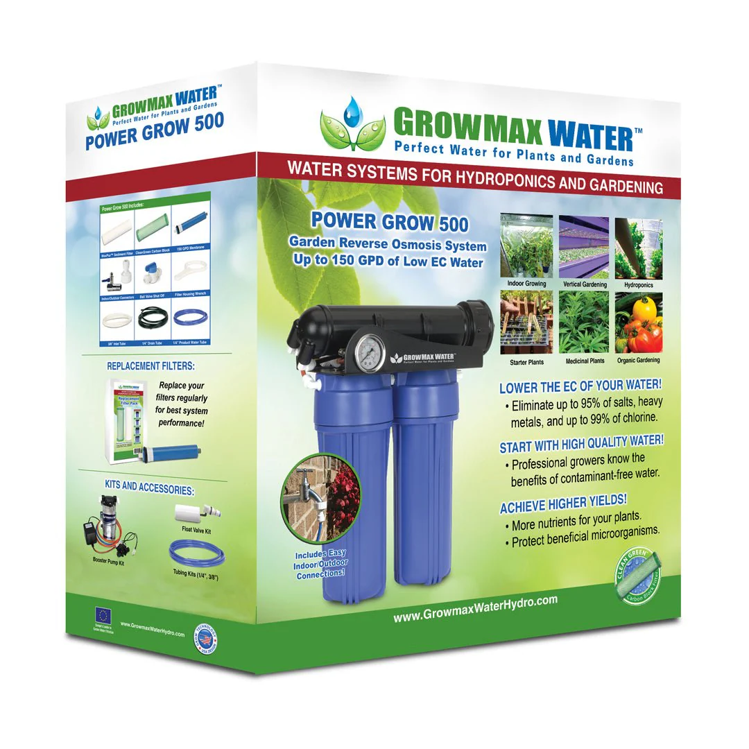 GrowMax Water Power Grow 500 GPD Reverse Osmosis Water Filtration System - Image 9