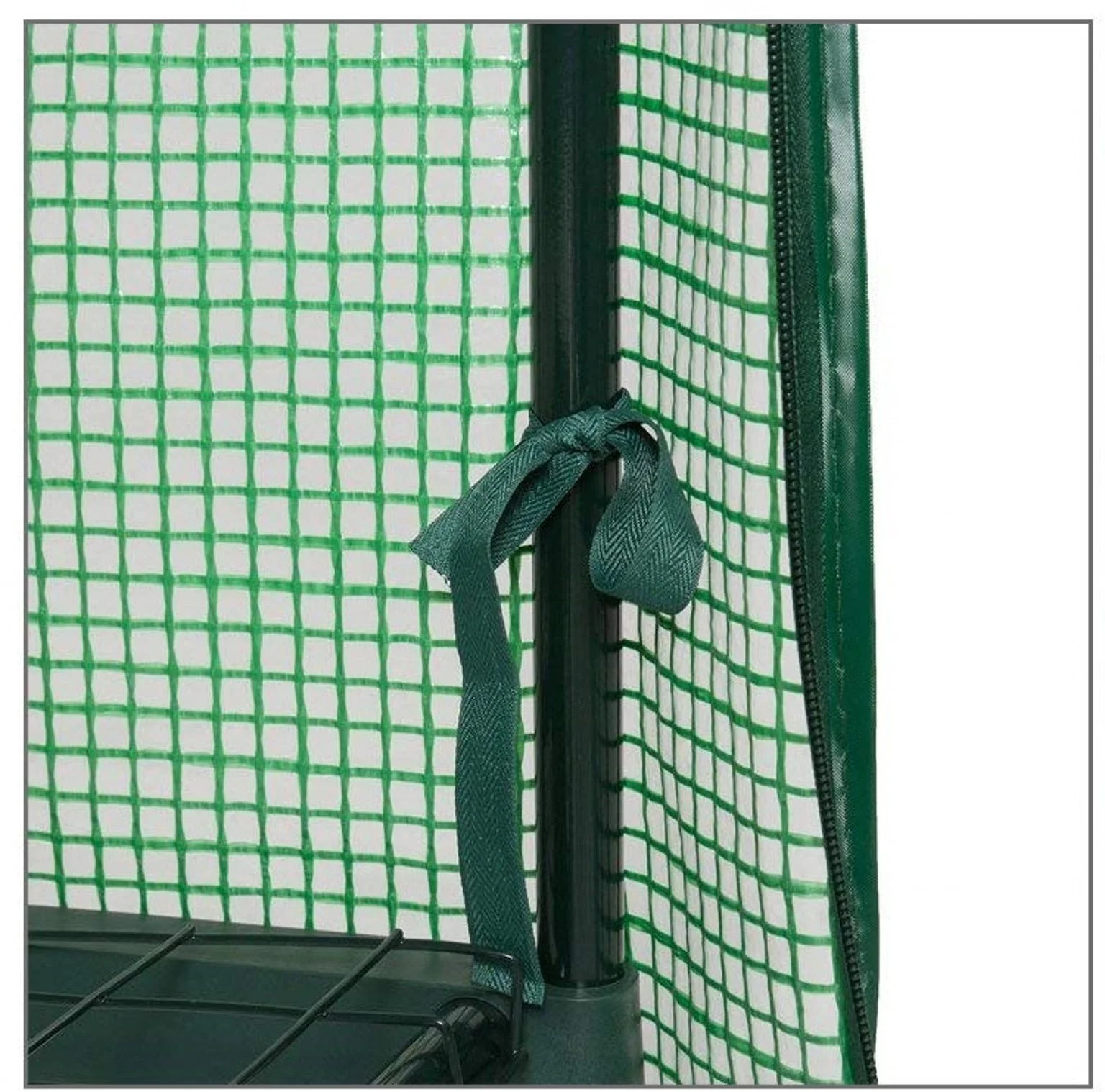 Riverstone 4 Tier Portable Rolling Greenhouse with Clear Cover - Image 4