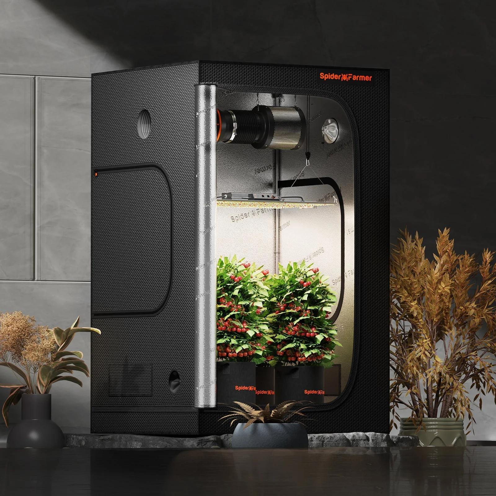 Spider Farmer 4’x2’x5′ 120cm x 60cm x 150cm Indoor Grow Tent - Image 6