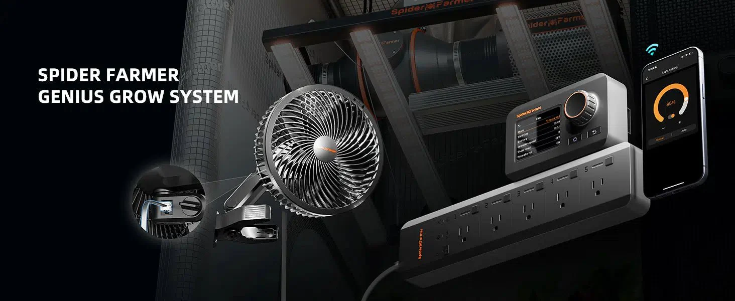 Spider Farmer 6-inch Clip On Fan for Grow Tents - Image 12