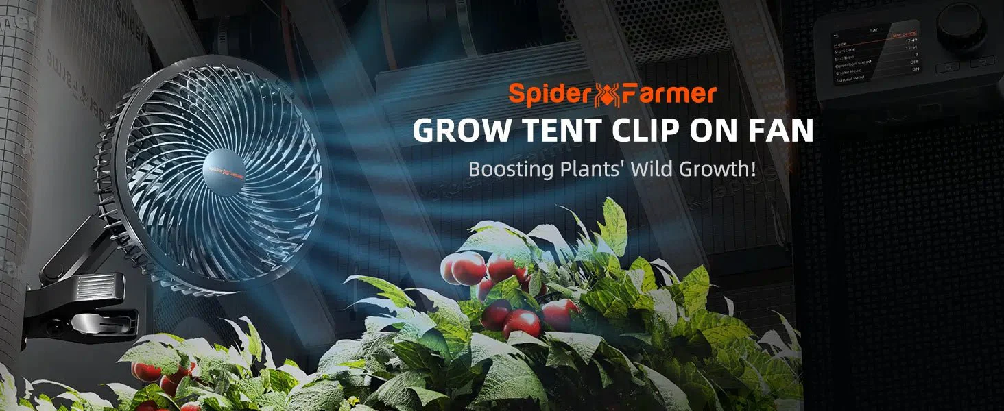 Spider Farmer 6-inch Clip On Fan for Grow Tents - Image 17