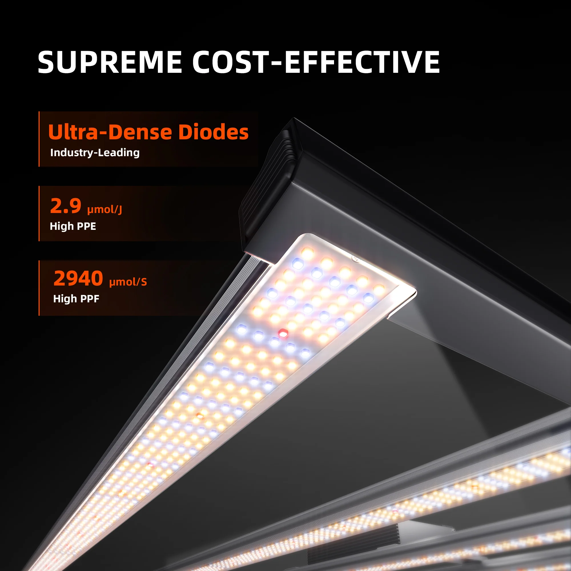 Spider Farmer G1000W WiFi & Bluetooth App-Controlled Dimmable Cost effective Full Spectrum High Yield Commercial LED Grow Light for 5X5 Grow Tent - Image 3