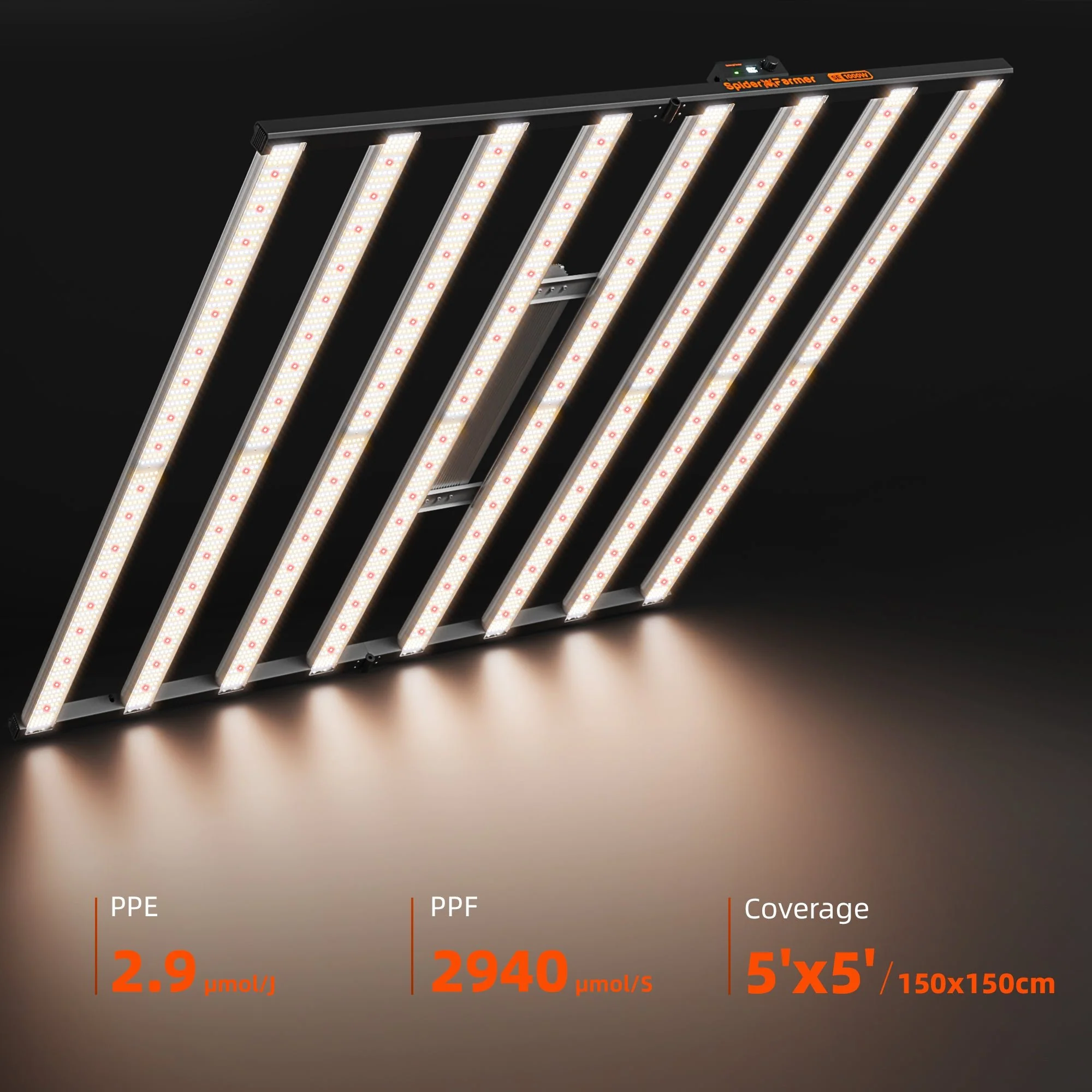 Spider Farmer®SE1000W LED Grow Light Bluetooth & WiFi Smart APP Control Dimmable Commercial Vertical Farming - Image 4