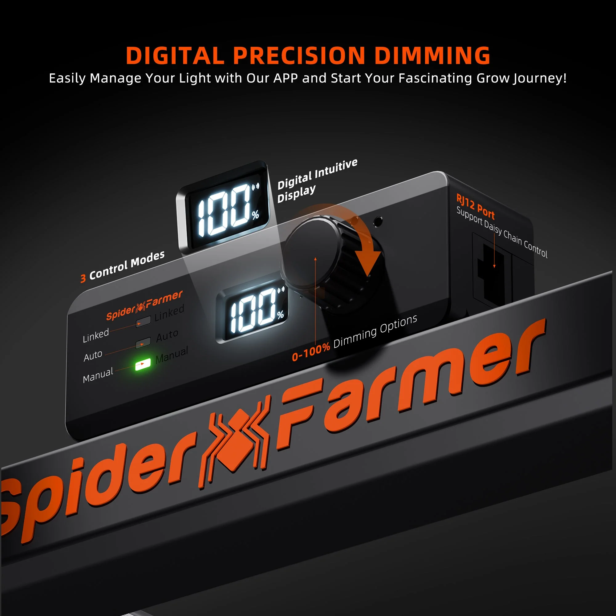 Spider Farmer®SE1000W LED Grow Light Bluetooth & WiFi Smart APP Control Dimmable Commercial Vertical Farming - Image 6