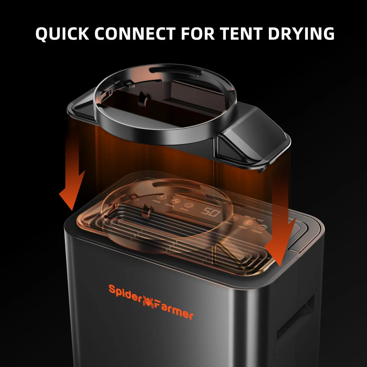 Spider Farmer 32 Pint Dehumidifier with Drain Hose for Grow Tent and Grow Room - Image 5