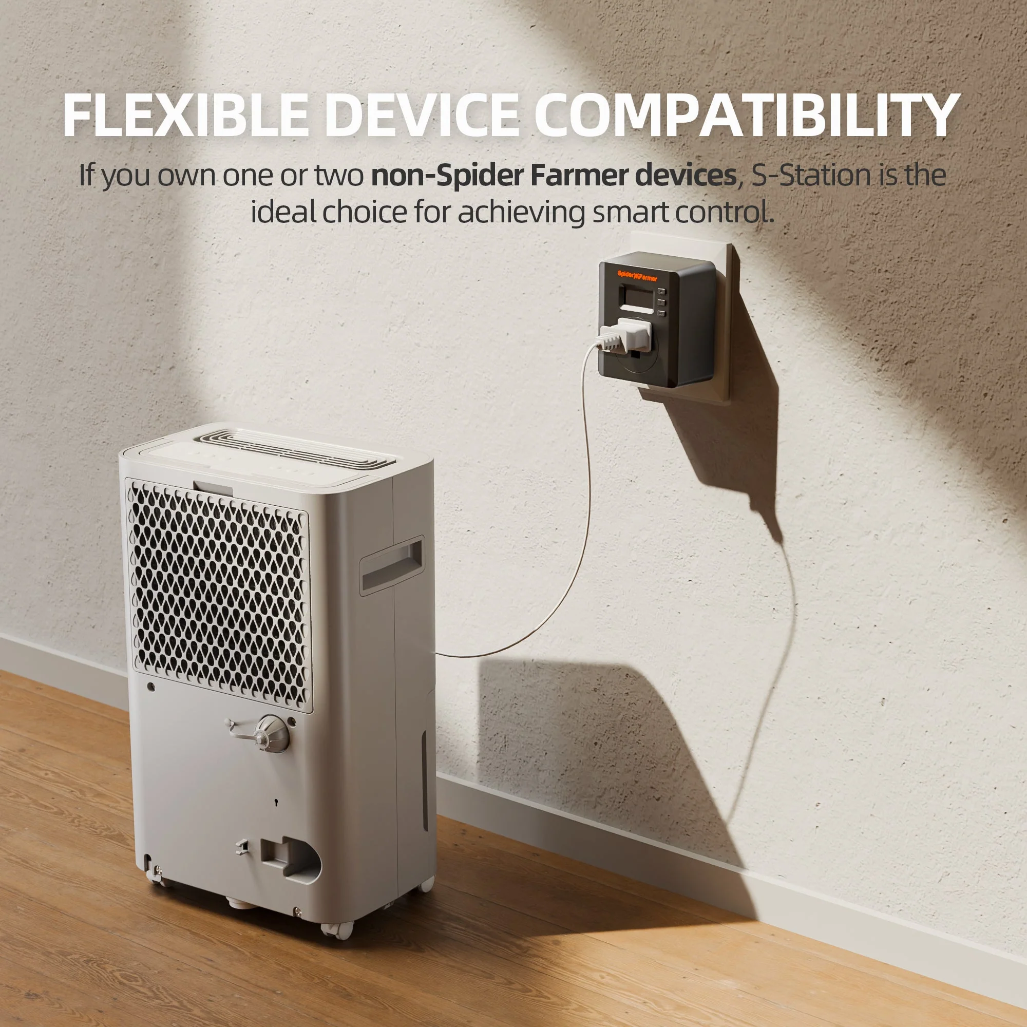 Spider Farmer S-Station | Wi-Fi & Bluetooth Smart Plug 1875W 15A for Indoor Growing, Supports Temperature & Humidity Sensor-Based Automation, Special Designed for Non-Spider Farmer Devices Connection and Smart Control via Spider Farmer APP - Image 6