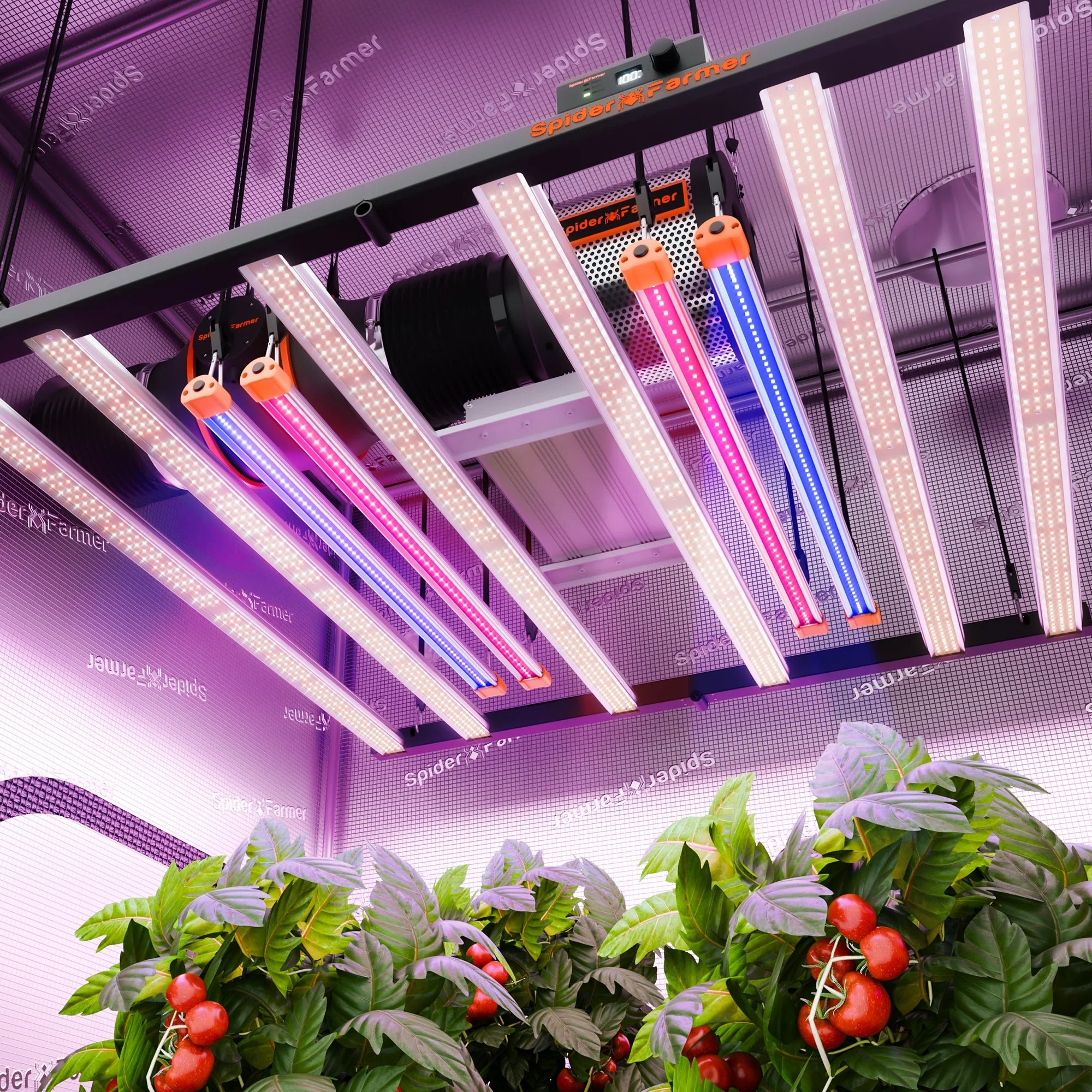 Spider Farmer UV30 & IR16 46 Watt LED Grow Light Bars Set (23.6") - Upgraded UV & Infrared Supplement for Plants